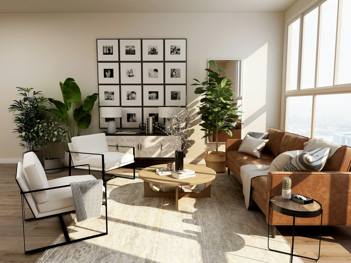 A calm home interior